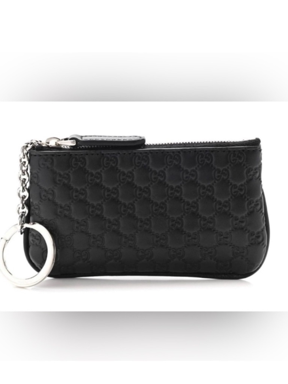 Gucci Leather Key Pouch Wallet with Ring - Picture 2 of 6